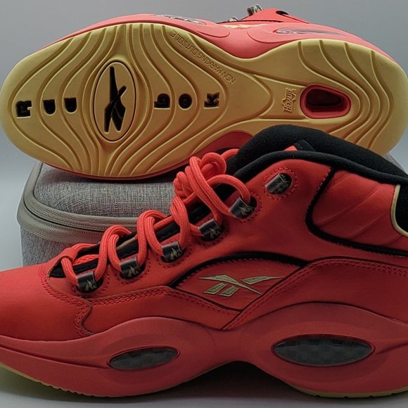 REEBOK QUESTION MID 'HOT ONES' MEN'S SIZE 8 BASKETBALL SNEAKERS (GV7093) RARE - Picture 5 of 10